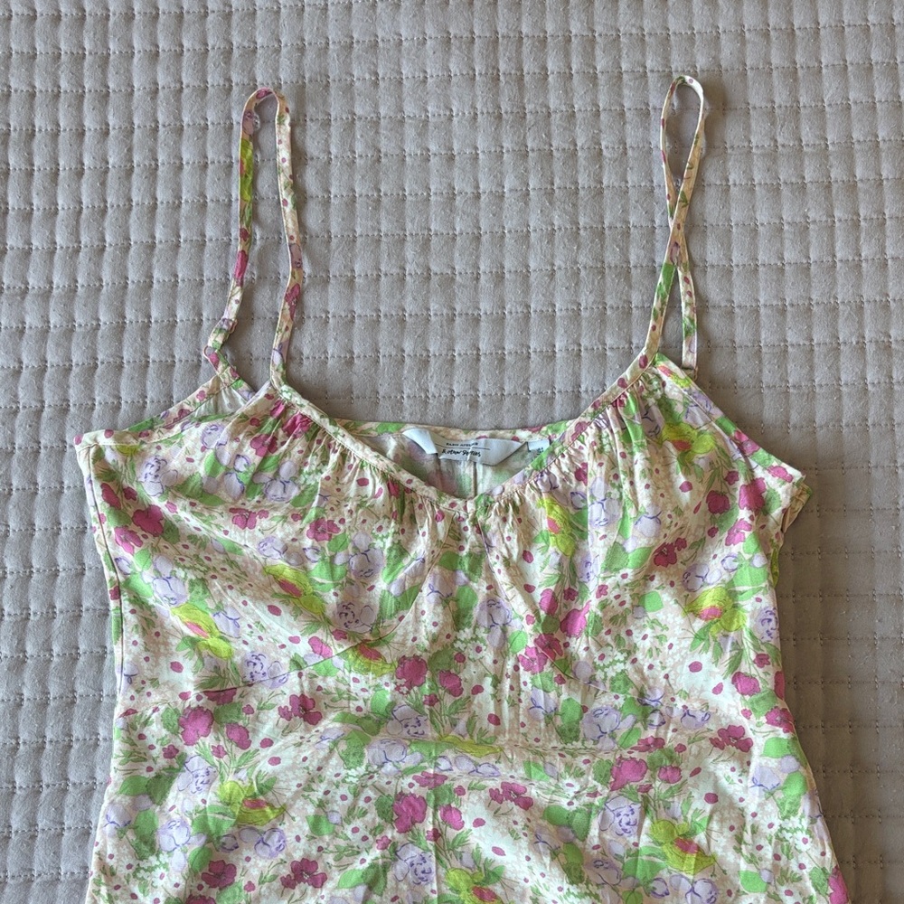 & Other Stories Floral Maxi Dress - Pink, Green, Purple
